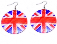 Shell Union Jack Earrings
