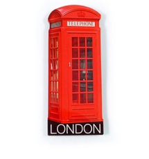 Acrylic Telephone Box Magnet