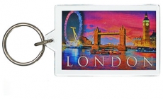 Night Scene Collage Souvenir Keyring