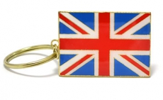 British Metal Union Jack Keyring