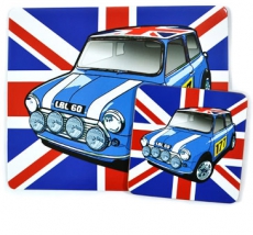Mini Cooper Mousemat and Coaster Set