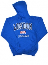 Blue England Union Jack Hooded Sweatshirt Hoodie