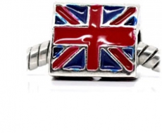 Union Jack Spacer Bead Charm