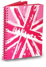 Pink Union Jack London Souvenir Notepad
