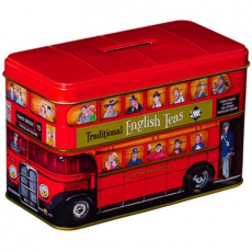 Bus Tin Caddy with 25 English Afternoon Teabags