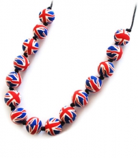 Fimo Union Jack Necklace