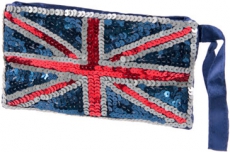 Union Jack Sequin Purse 16cm