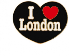 Black Metal Heart Fridge Magnet