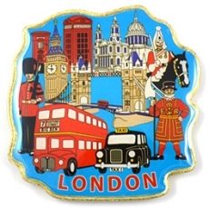 Metal Absolutely Everything London Magnet