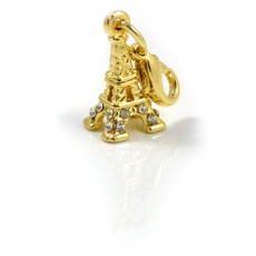 Gold Plated Eiffel Tower Charm