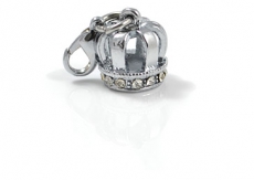 Silver Plated Crown Charm