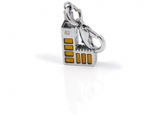Silver Plated Big Ben Charm