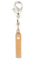 Silver Plated Enamel Big Ben Charm