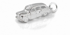Large Sterling Silver Taxi Charm FREE DELIVERY