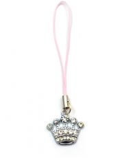 Diamante Crown Phone Charm