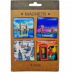 Set of 4 London Magnets