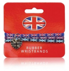 Union Jack Wristbands with Charm