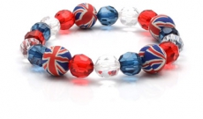 Acrylic Union Jack Bracelet