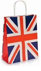 Union Jack Gift Bag with Twisted Handles