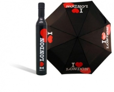 Collapsible I Love Bottle Umbrella