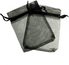Black Organza Gift Bag 9 x 7cm
