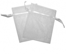 White Organza Gift Bag 9 x 7cm