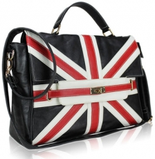 Black Union Jack Grab Bag, Handbag