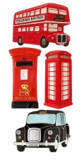 Gift Set of 4 British Classics Fridge Magnets