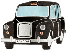 12x Black Taxi Magnets