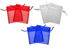 12x Organza Gift Bags 9 x 7 cm