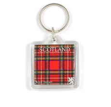 Scotland Royal Stewart Tartan Acrylic Keyring