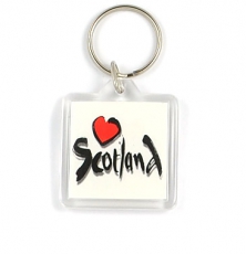 Love Scotland Acrylic Keyring