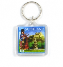 Scottish Piper Acrylic Keyring