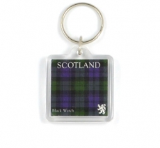 Scotland Black Watch Tartan Acrylic Keyring