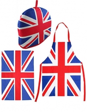 Union Jack Apron, Tea Towel and Cosy Gift Set