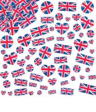 Over 108x Union Jack Foam Stickers