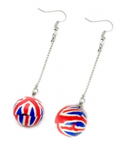 Fimo Union Jack Earrings