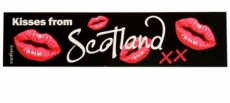Kisses From Scotland Sticker