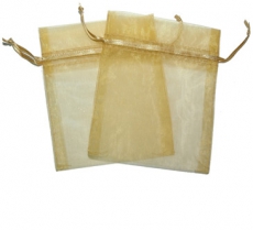 Gold Organza Gift Bag 9 x 7cm