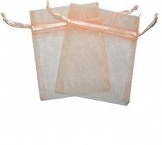 Nude Organza Gift Bag 9 x 7cm