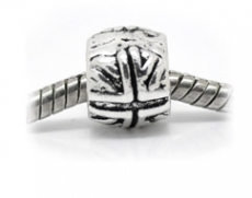 Silver Union Jack Charm Bead