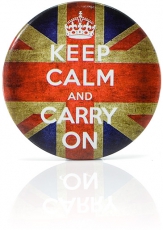 Retro Inspired Union Jack Keep Calm and Carry On Magnet