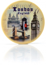 Vintage Style Round Fridge Magnet with Big Ben