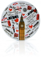Big Ben Place Names Round Fridge Magnet