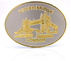 Pewter Metal Magnet with Tower Bridge