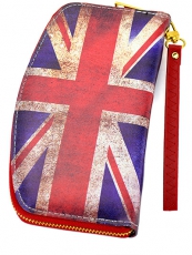British Large Union Jack Zip Purse with Box