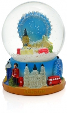 Large Composite Capital London Snow Globe