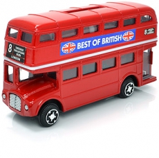 Diecast Metal Red Double Decker Bus Money Box