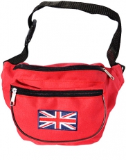 Red Union Jack Hip Pack, Travel Bag