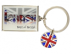 Richard Butler Keyring with Union Jack